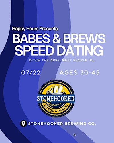 Babes & Brews Speed Dating Ages 30-45@Stonehooker  Brewing (Missisauga) | Stonehooker Brewing Company