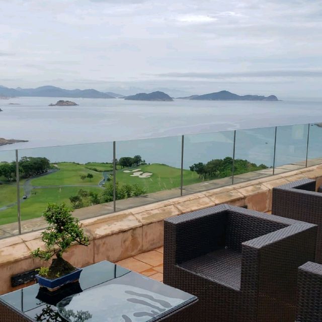 突然雨停，山海碧黛，美不勝收！
