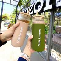 คาเฟ่อเมซอน สาขาปั๊ม ปตท.หนองเสม็ด