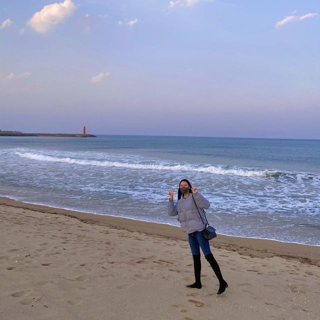 핑크빛 겨울바다, 낙산해수욕장