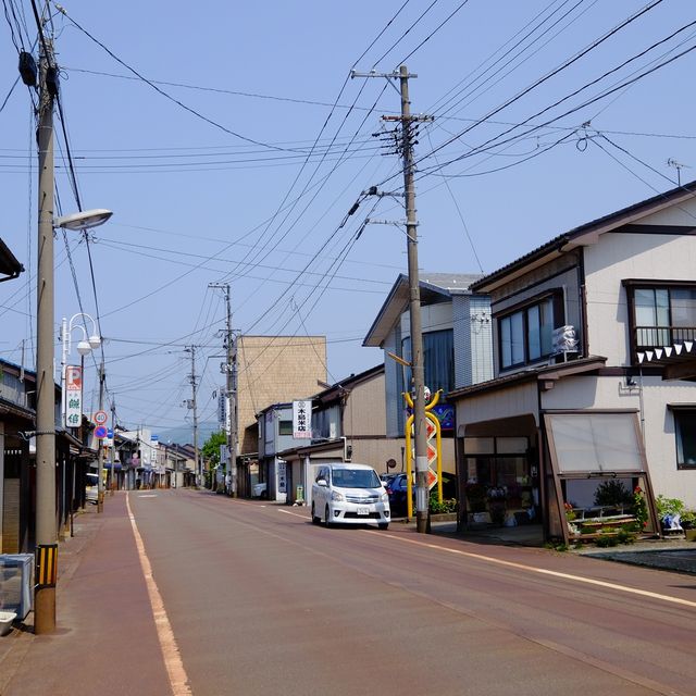 古い街並みの糸魚川