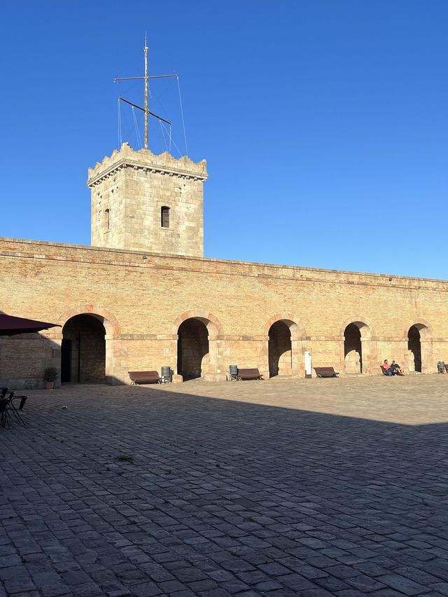 A fortress at the top of Montjuic 