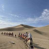Sand dunes in Dunhunag, Gansu province