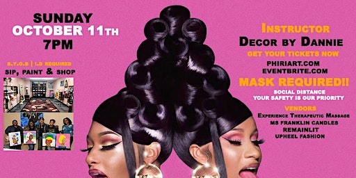 CARDI B birthday Dedication | Sip & Paint Party @PHIRI 7PM - 10:30PM (Indianapolis) | PHIRI ART GALLERY