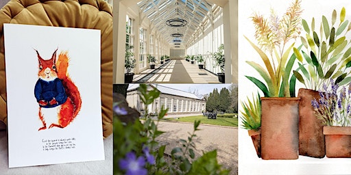 WATERCOLOUR WORKSHOP. 28th JANUARY. 9.30AM - 4.00PM. INGESTRE ORANGERY | Ingestre Orangery