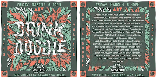 DRINK AND DOODLE - LIVE ART EVENT @ Wild Heaven West End Brewery & Gardens | Wild Heaven West End Brewery & Gardens