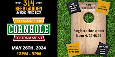 314 Bags 'n' Beers Cornhole Tournament | 314 Beer Garden