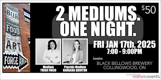 2 Mediums. One Night. | Black Bellows Brewing Company