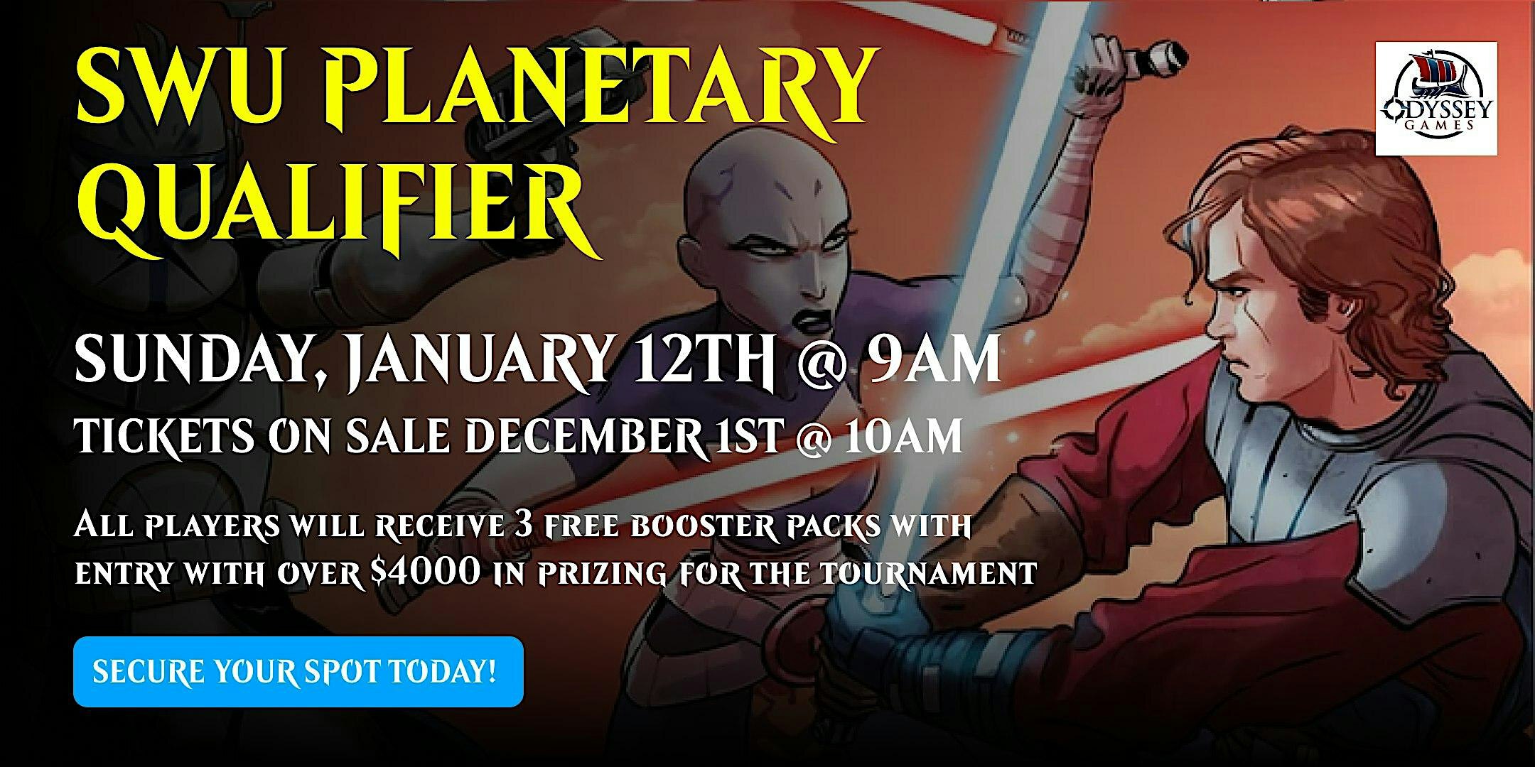 Star Wars Unlimited Planetary Qualifier #2 | Odyssey Games Pasadena