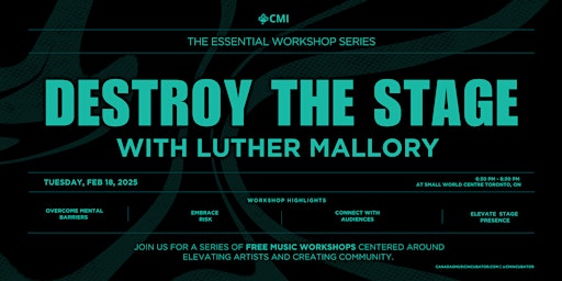 The Essential Workshop Series: Destroy the Stage | Small World Centre