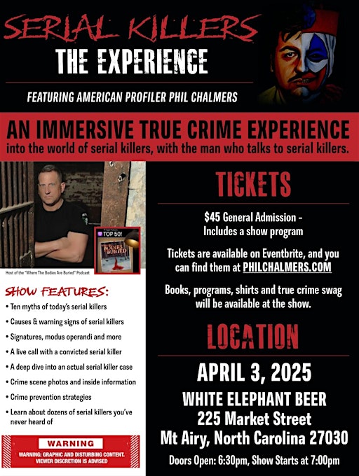Serial Killers-The Experience with Phil Chalmers-Savannah River Brewing Co | Savannah River Brewing Co.