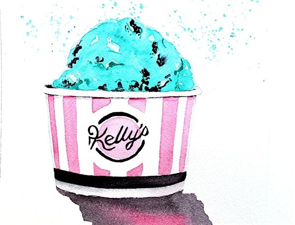 Watercolor: Kelly's Ice Cream | Harry P. Leu Gardens