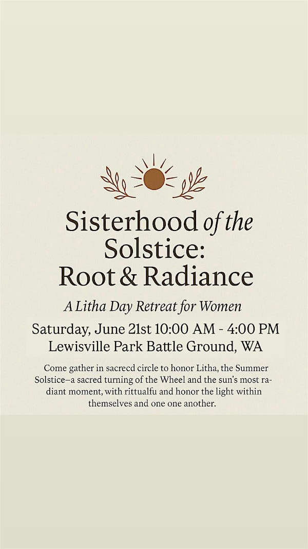 Sisterhood of the Solstice: A Litha Day Retreat | Lewisville Regional Park