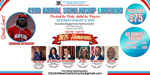 42nd Annual DSUAA New Castle County Alumni Chapter Scholarship Luncheon | Executive Banquet & Conference Center