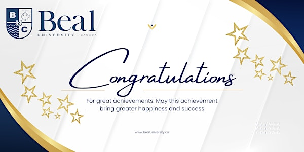 Beal University Canada – Inaugural Graduation Ceremony | Crowne Plaza Moncton Downtown, an IHG Hotel