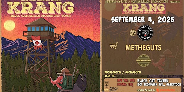 Krang w/ Me The Guts & Driveway Legends | Black Cat Tavern