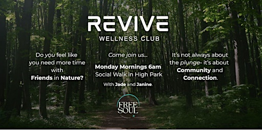 Monday Morning Social Walk in High Park | Revive Wellness Club