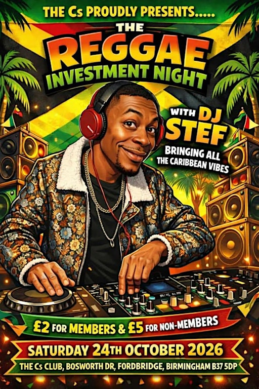 Reggae Investment Night With DJ Stef | The C's bar & function rooms