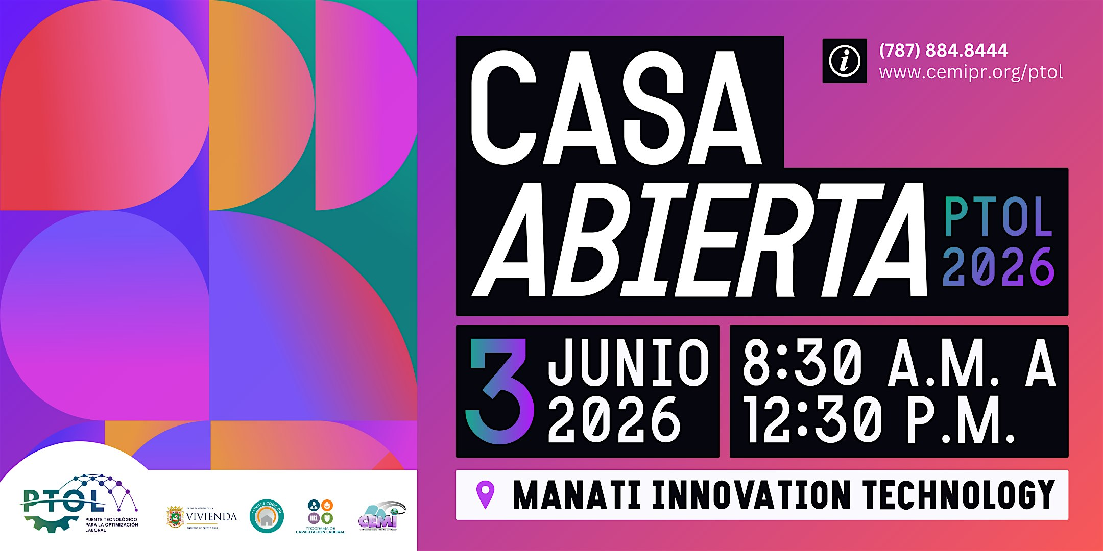 Casa Abierta PTOL 2026 | Manatí Innovation Technology (MIT)