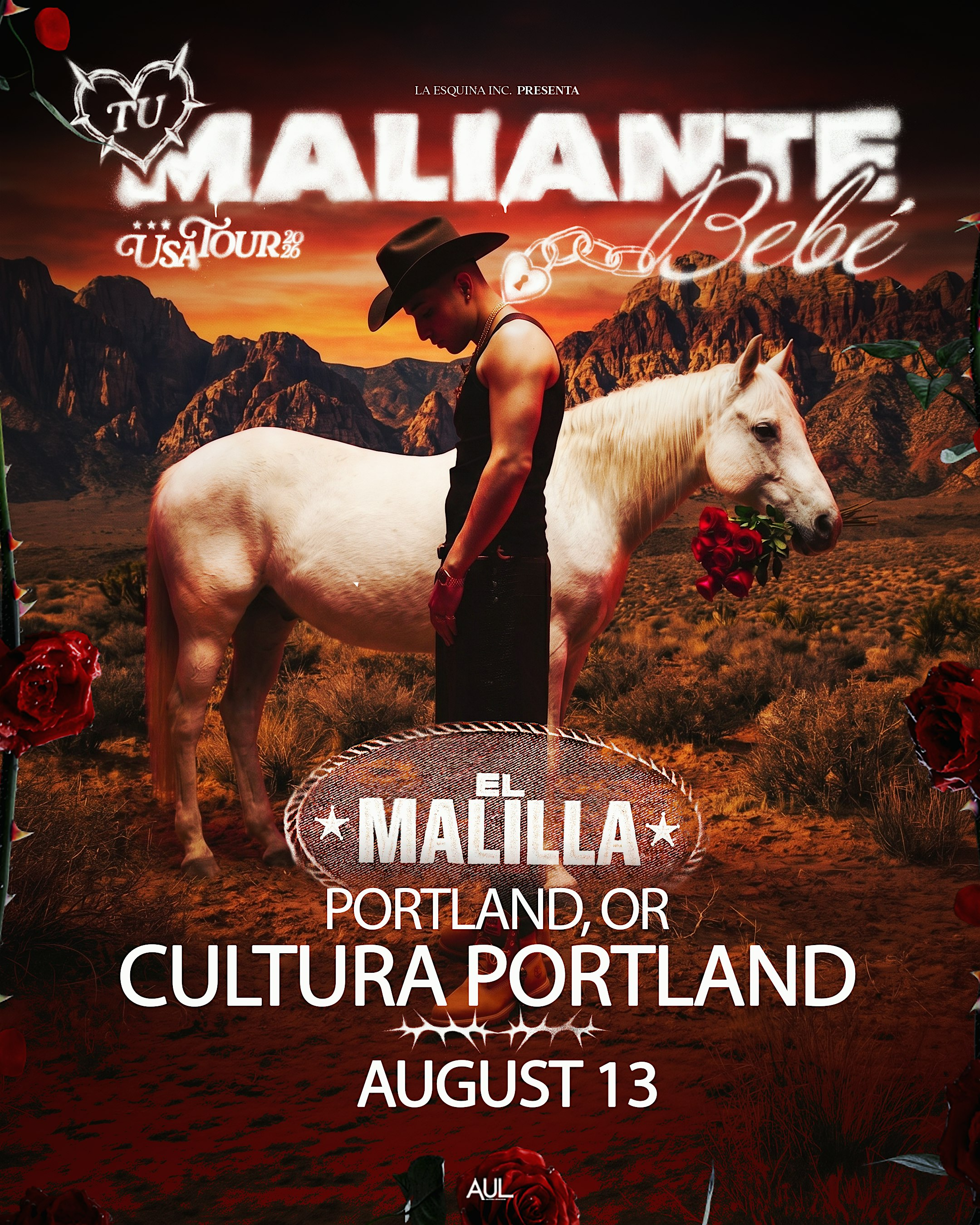 El Malilla | Tu Maliente Bebe Tour | Cultura Portland August 13th 2026 | Cultura Portland