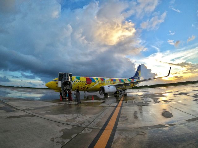 【下地島空港】空港内も夏を感じらせてくれる