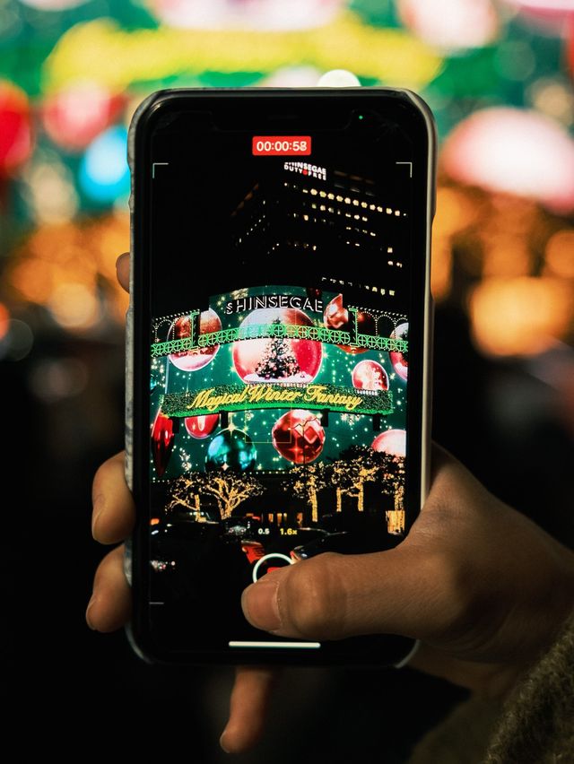 2022년 명동 신세계 크리스마스 파사드 - 🎄