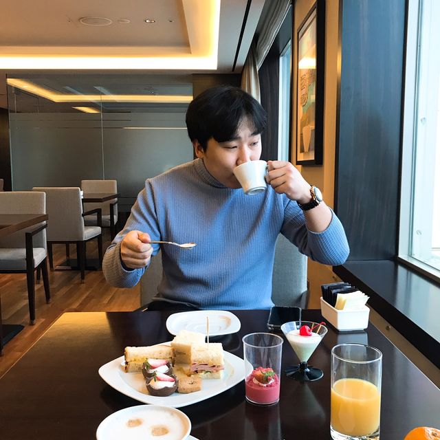 관람차뷰가 멋진, 울산 "롯데호텔" 애프터눈티