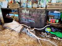 Lovely beach bar at Nina beach camp
