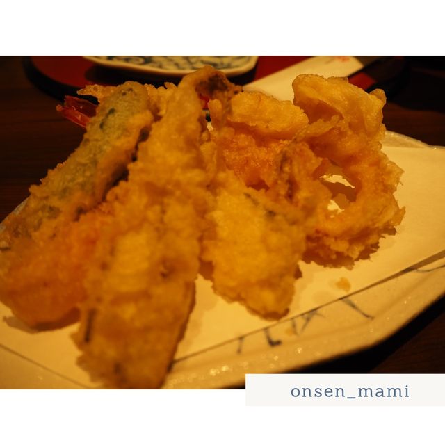 【静岡 伊豆北川温泉】揚げたての天ぷら食べ放題の夕食🥢