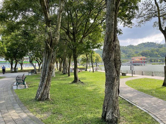 最棒的捷運公園可以直接欣賞捷運