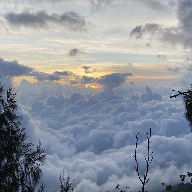 Hiking to Agung volcano 