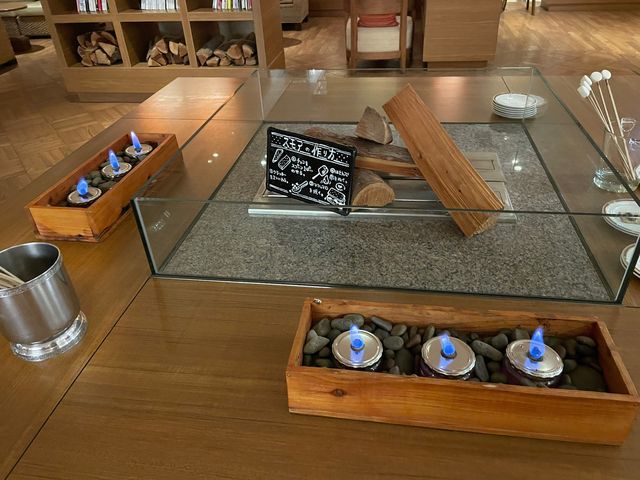 焚き火カフェなどラウンジも充実！❤️‍🔥
