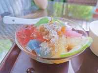 夏天來一碗彩虹粉粿冰吧！走進莫內畫中的世界，苗栗卓也小屋