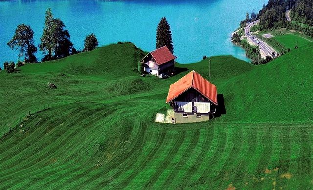 Switzerland's Lungern, this must be the fairy tale town on earth.
