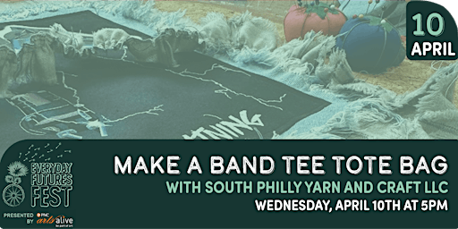 Make a Band Tee Tote Bag! with South Philly Yarn + Craft LLC | South Philly Yarn and Craft