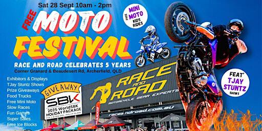 Free MOTO FESTIVAL 28 Sept - Celebrating RACE and ROAD's 5th Birthday! | RACE AND ROAD - Motorcycle Gear Experts
