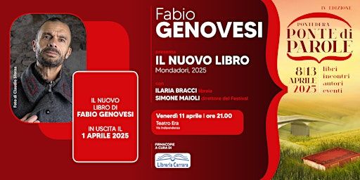 Fabio Genovesi presenta l'ultimo libro Mondadori in uscita il 1° aprile | Teatro Era - Teatro della Toscana