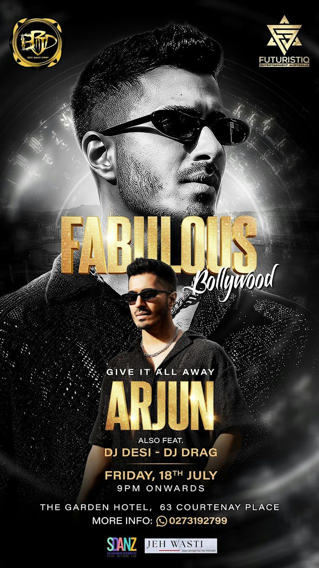 Fabulous Bollywood Feat ARJUN Live: Give It All Away | The Garden Hotel