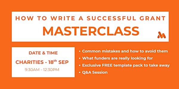 GET THAT GRANT - How to write a Successful Grant Masterclass (CHARITIES) | Langton Business Centre