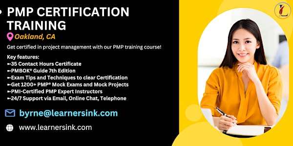 Confirmed PMP 4 days In-Person Training in Oakland, CA | 1101 Marina Village Pkwy