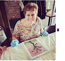 Glass Flamingo or a seascape resin on a frame class | The Bloomin Cottage