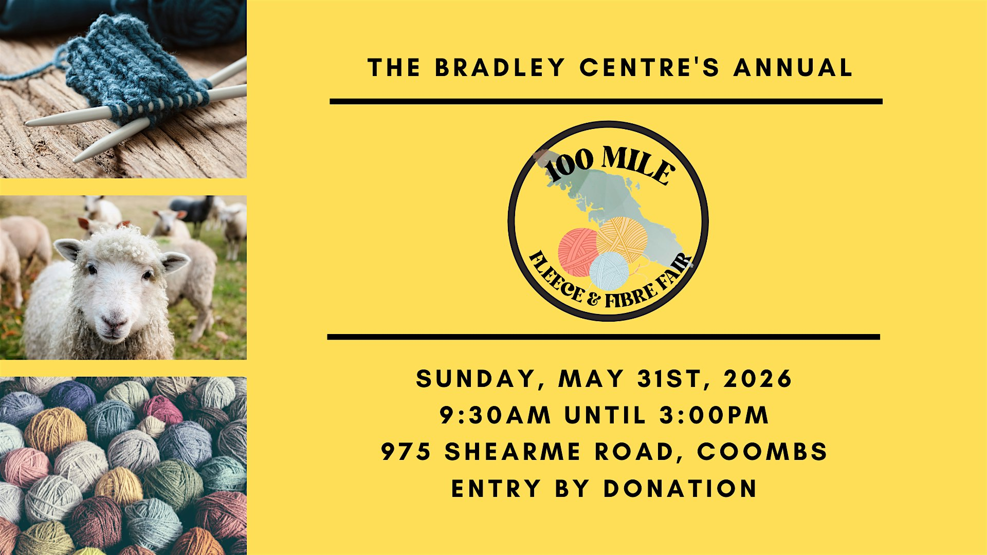 100 Mile Fleece & Fibre Fair | Bradley Centre The