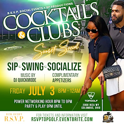 Cocktails & Clubs (Sip *Swing *Socialize) | Topgolf Columbus