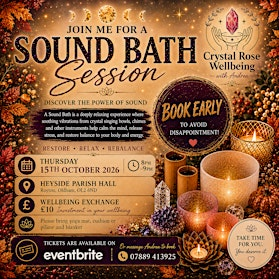 October Sound Bath - Crystal Rose Wellbeing | Heyside Parish Hall