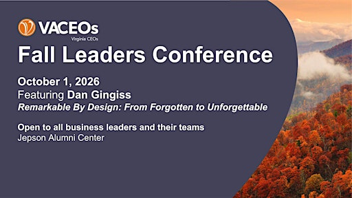 Fall Leaders Conference with Dan Gingiss | Jepson Alumni Center