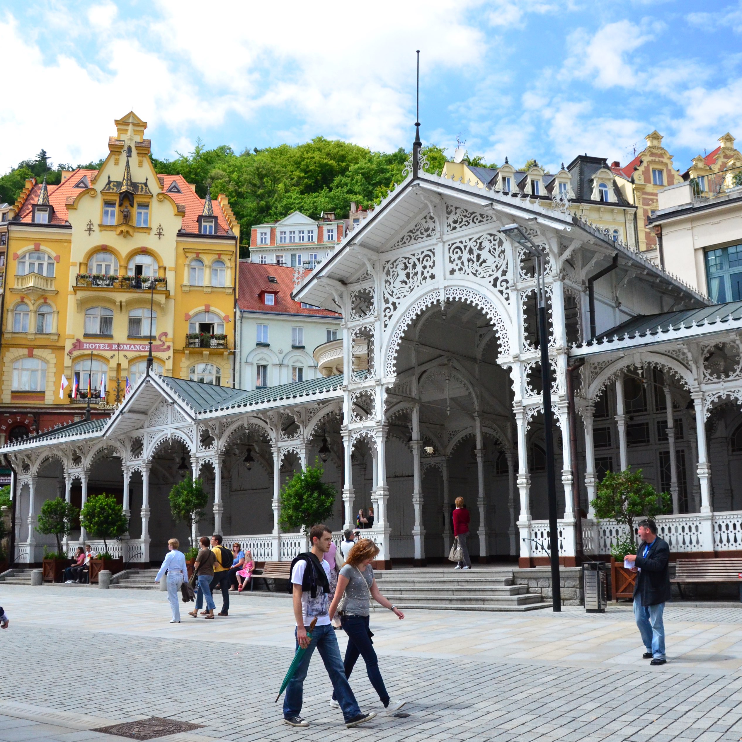 Karlovy Vary♨️hot springs in the Czech Republic