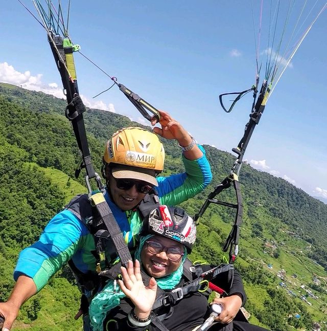 Paragliding the best way to 👀 Pokhara beauty