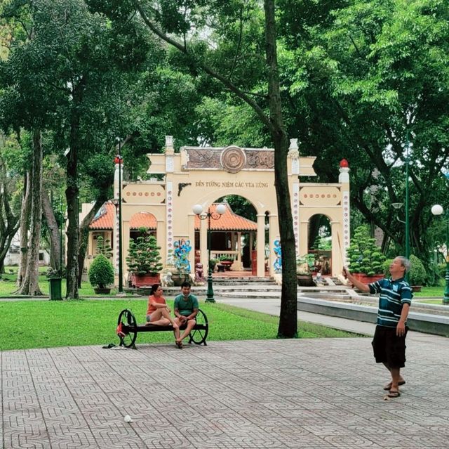 The tranquility moment in HCMC - Tao Dan Park