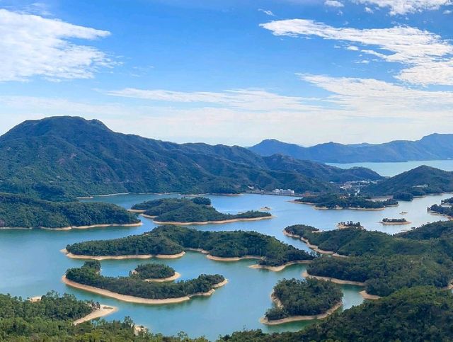 Reservoir Island view in Hong Kong 