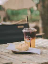 คาเฟ่แคมป์ปิ้งในสวนป่ายาง